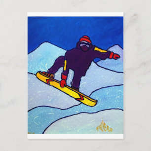 Cartão Postal Snowboard de Piliero