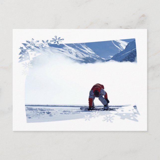 Cartão Postal Snowboard Slide  Postcard (Frente)