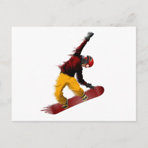 Cartão Postal Snowboarder