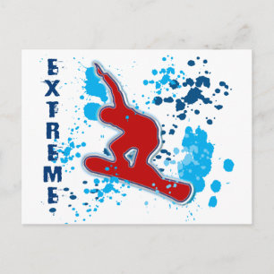 CARTÃO POSTAL SNOWBOARDING EXTREME