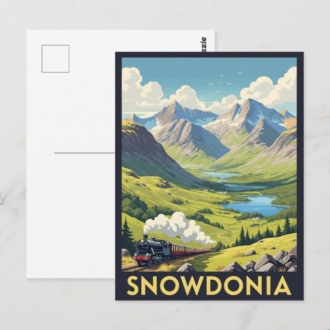 Cartão Postal Snowdonia National Park Wales Viagem (Frente/Verso)