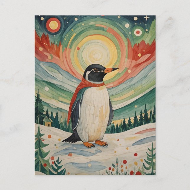 Cartão Postal Snowflake Soirée (Frente)