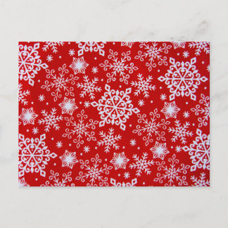 Cartão Postal Snowflakes