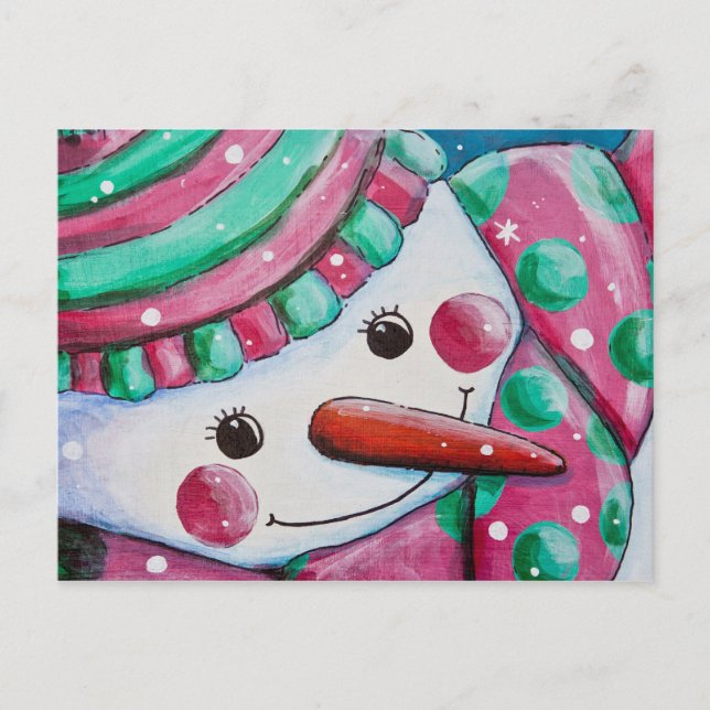 Cartão Postal Snowgirl (Frente)