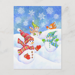 Cartão Postal SnowGirls