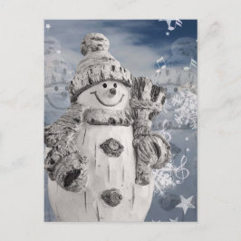 Cartão Postal Snowman