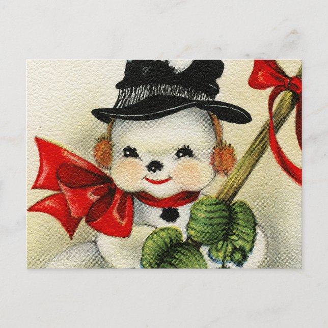 Cartão Postal Snowman 004 (Frente)