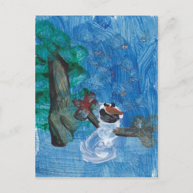 Cartão Postal Snowman_Card (Frente)