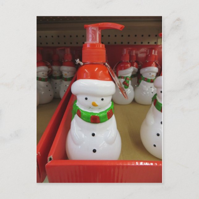 Cartão Postal Snowman Dispenser (Frente)
