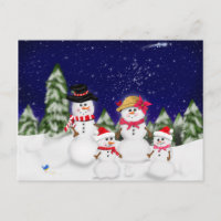 Snowman Family Winter
