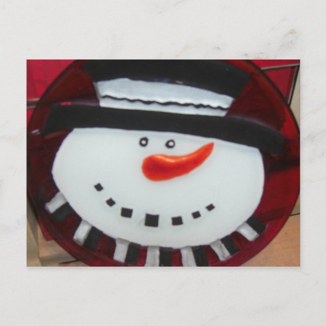 Cartão Postal SNOWMAN post card (Frente)