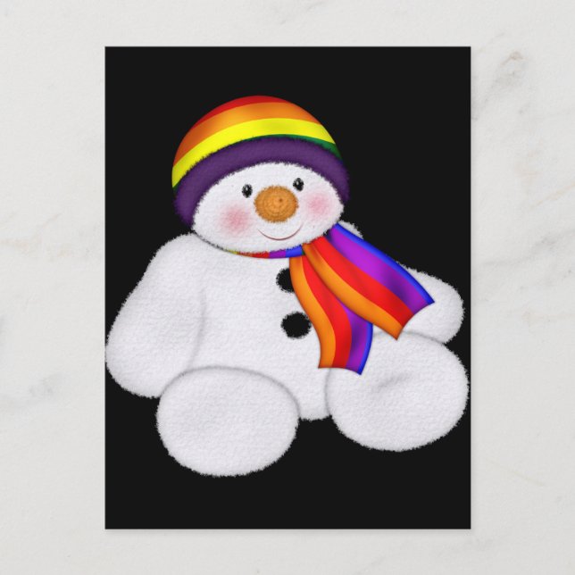 Cartão Postal Snowman Pride (Frente)