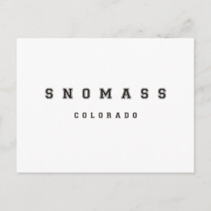 Cartão Postal Snowmass Colorado