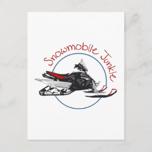 Cartão Postal Snowmobile Junkie