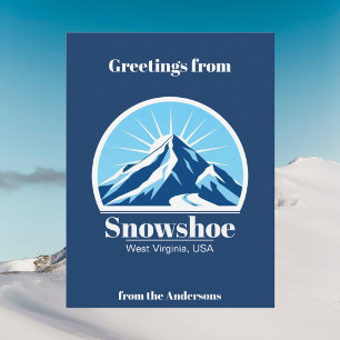 Cartão Postal Snowshoe West Virginia USA ski resort Postcard
