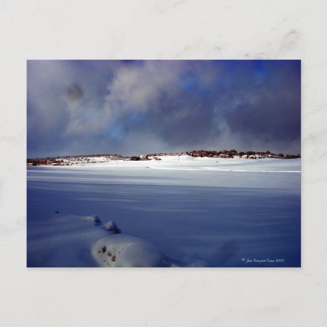 Cartão Postal Snowy Day (Frente)