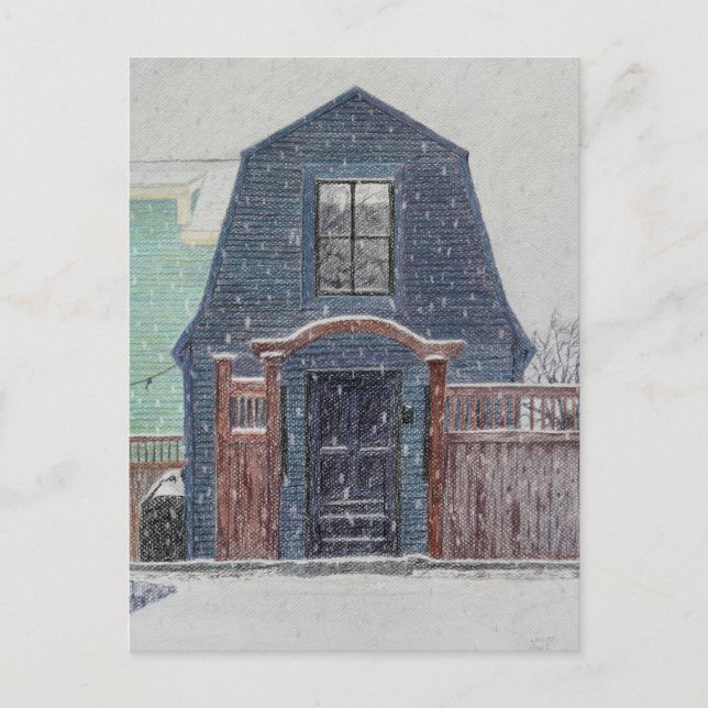 Cartão Postal Snowy Day (Frente)