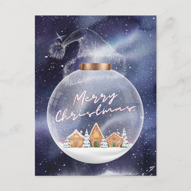 Cartão Postal Snowy Felry Natal (Frente)