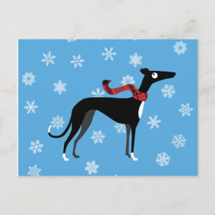 Cartão Postal Snowy Hound
