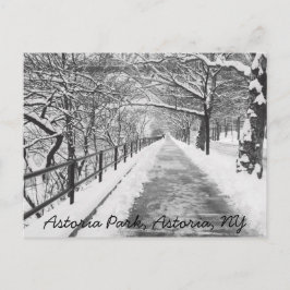 Cartão Postal Snowy Lane Astoria, Cartão-Postal NY