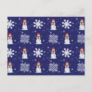 Cartão Postal Snowy Men