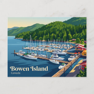 Cartão Postal Snug Cove, Ilha Bowen Canadá