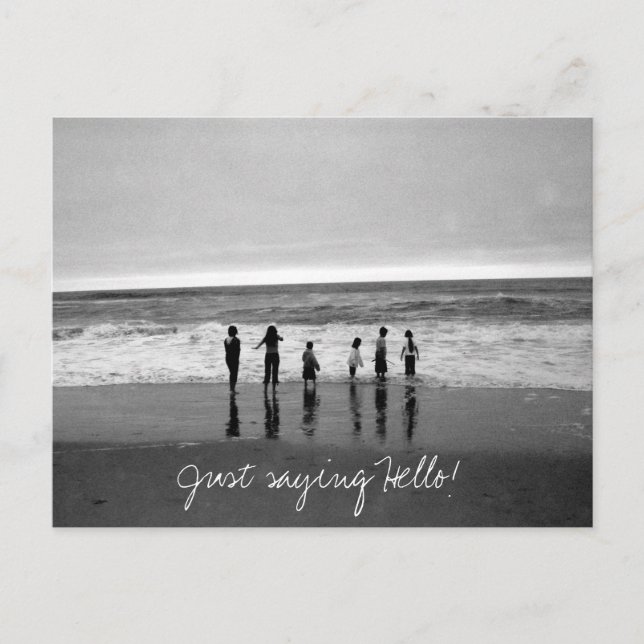 Cartão Postal  Só estou dizendo "Olá"! (Frente)