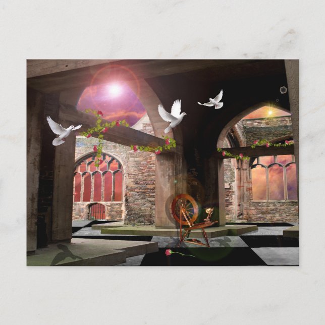 Cartão Postal Só mais um conto de fadas. (Frente)