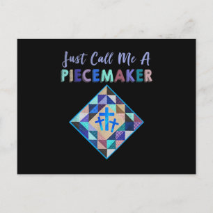 Cartão Postal Só Me Chame De Piecemaker Color Farbic Quilting