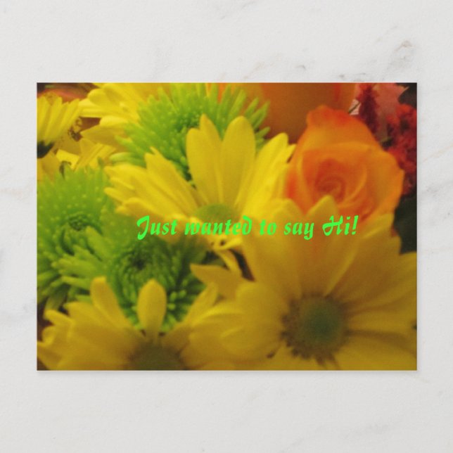 Cartão Postal Só queria dizer oi (Frente)