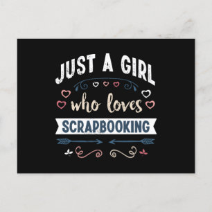 Cartão Postal Só uma garota que ama os presentes engraçados