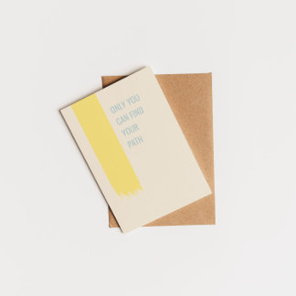 Cartão Postal Só você pode encontrar seu caminho inspirador