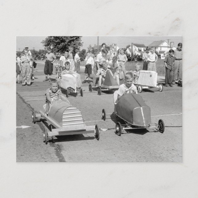 Cartão Postal Soap Box Derby, 1940 (Frente)