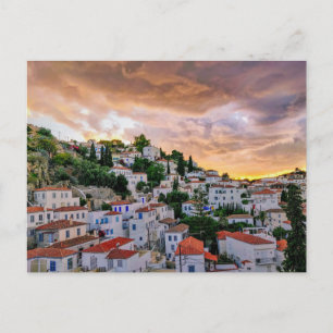 Cartão Postal Sob a hora do pôr do sol