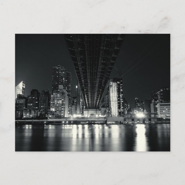 Cartão Postal Sob a ponte QueensBoro - NYC (Frente)