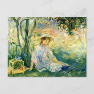 Cartão Postal Sob o Orangetree de Berthe Morisot