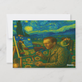 Cartão Postal sob uma musa estrelada - under a starry muse