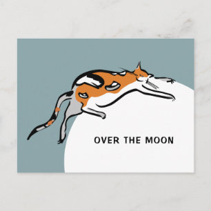 Cartão Postal Sobre A Lua