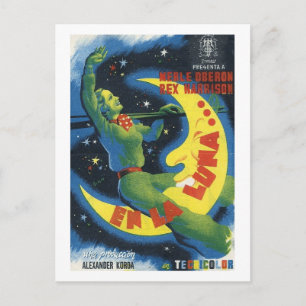 Cartão Postal Sobre a Lua, Filme de 1937 Vintage
