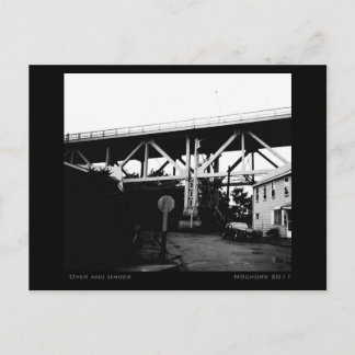 Cartão Postal Sobre e Sob Paisagem Industrial Urbana