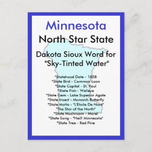 Cartão Postal Sobre Minnesota