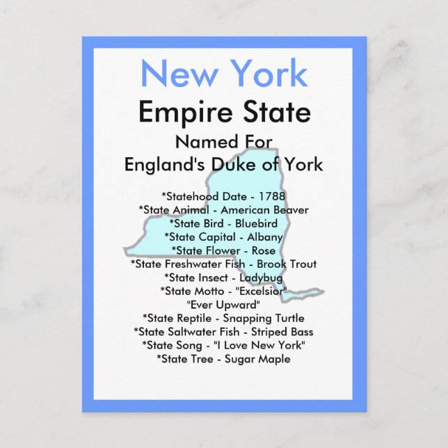 Cartão Postal Sobre Nova Iorque (Frente)