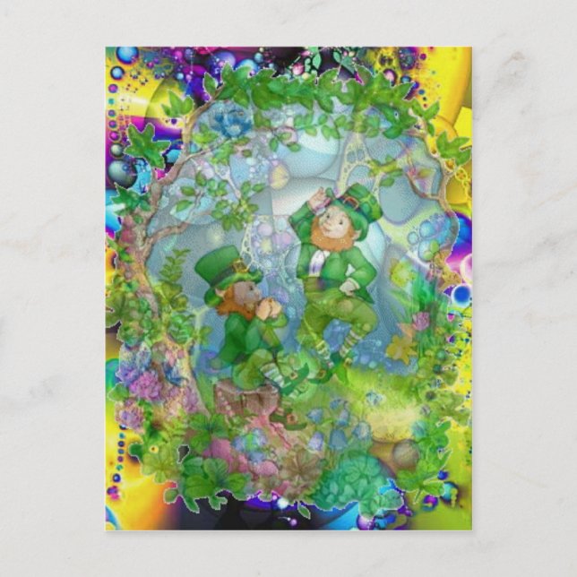 Cartão Postal Sobre o arco-íris de Janiece Senn (Frente)