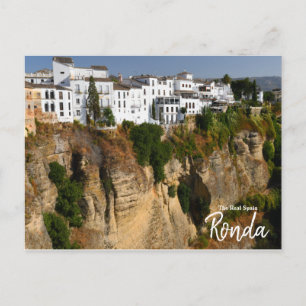 Cartão Postal Sobre o Bordo Ronda, Espanha