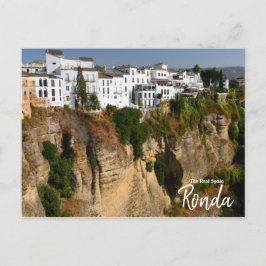 Cartão Postal Sobre o Bordo Ronda, Espanha