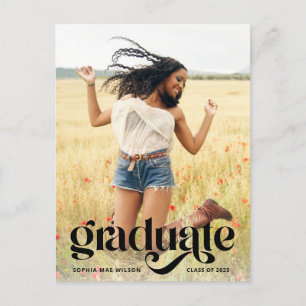 Cartão Postal Sobreposição de Foto com Tipografia da Moda para F
