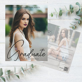 Cartão Postal Sobreposição de Script Manuscrito de Foto para Gra