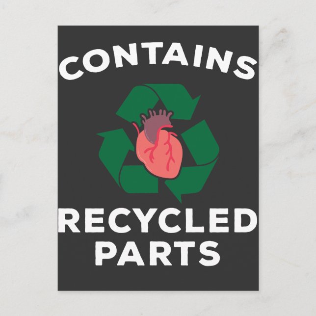 Cartão Postal Sobrevivência de Cirurgia Cardíaca Ignorar Recuper (Frente)