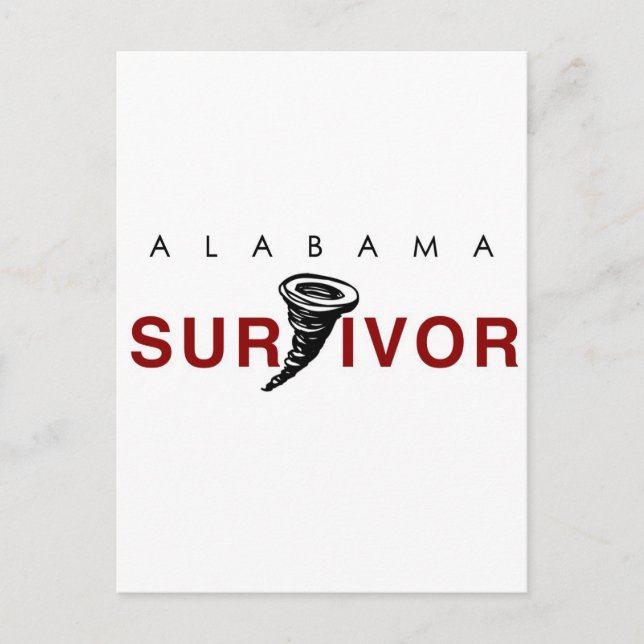 Cartão Postal Sobrevivência Tornado (Frente)