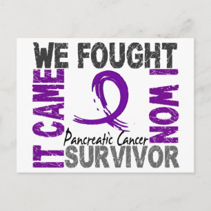 Cartão Postal Sobrevivente 5 Câncer de pâncreas